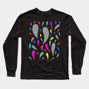 Colorful Water Drops - Relaxation Easy Art Long Sleeve T-Shirt